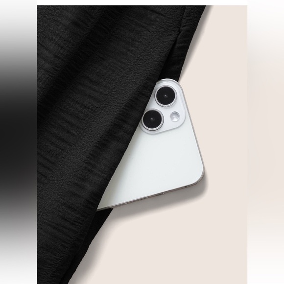 BloomChic Plus Size XL Plain Ruched Drawstring Pocket Ruffle Tiered Dress us14 - Picture 5 of 9